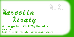 marcella kiraly business card